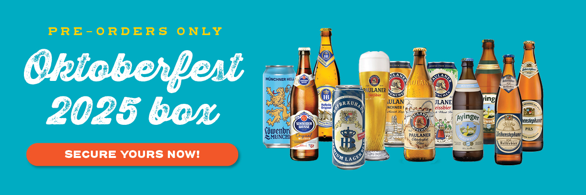 Oktoberfest Box 2025 | 11 German Beers + Glass + Coasters | Wheat Beers, Pils, Lagers