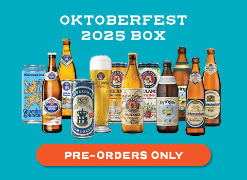 Oktoberfest Box 2025 | 11 German Beers + Glass + Coasters | Wheat Beers, Pils, Lagers