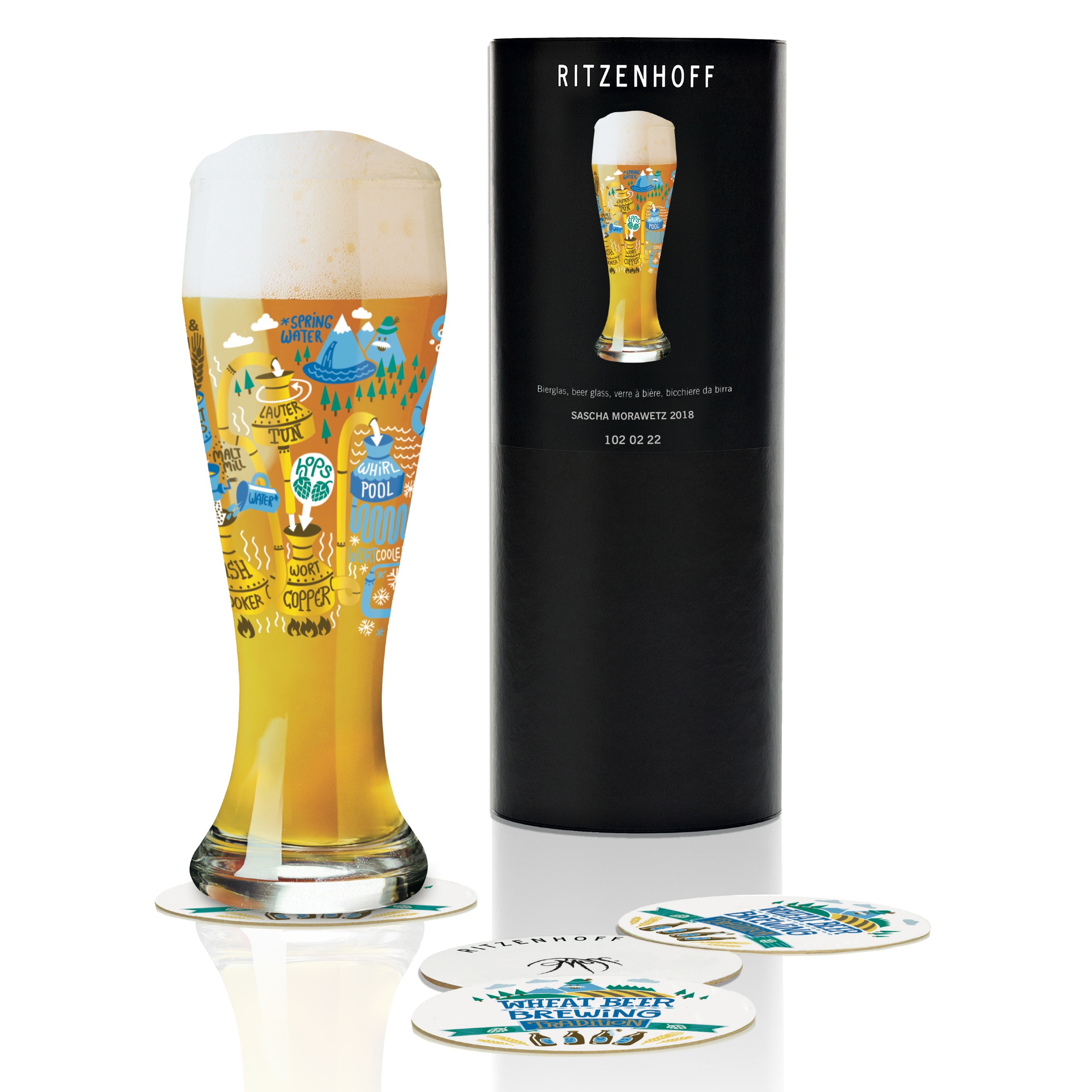 Ritzenhoff Wheat Beer beer glass by S. Morawetz 2018 – Craft Box Direct