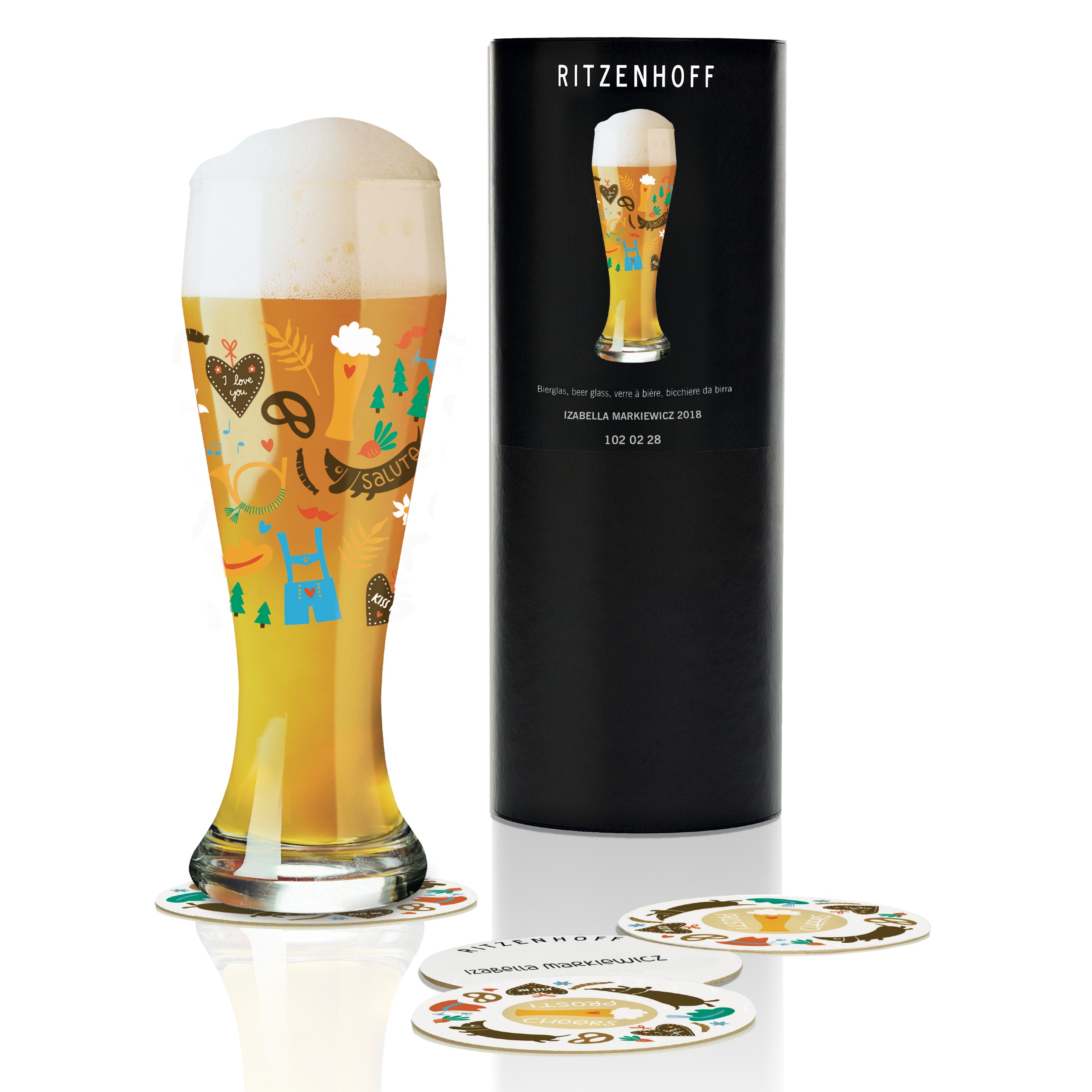 Ritzenhoff Wheat Beer beer glass by I. Markiewicz 2018 – Craft Box Direct