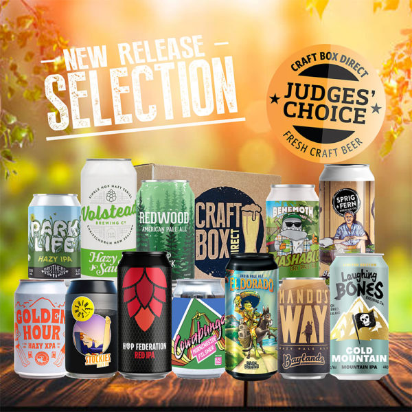 Craft Beer Gift Box - Behemoth - Bach - Baylands -Sunshine Brewing - Hop Federation - Cowabunga - Southpaw - Brothers - Good George - Lighthouse Brewing - Volstead - Sprig & Fern