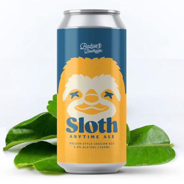 easy beer for slow living. Drink beer Sloth style