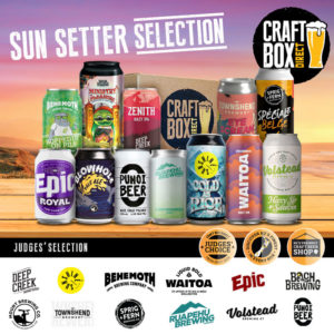Craft Beer Gift Box - Behemoth - Bach - Baylands -Sunshine Brewing - Southpaw - Deep Creek- Volstead - Sprig & Fern - Deep Creek - Mount Brewing - Hop Federation - Garage Project - Waitoa - Townshend