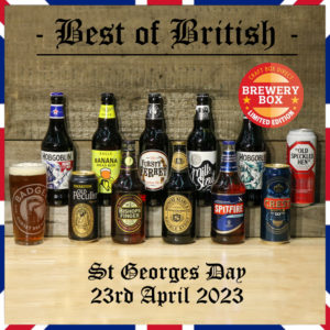 Best of British beer festival box - Mix beer box - Pint Glass - St Georges day